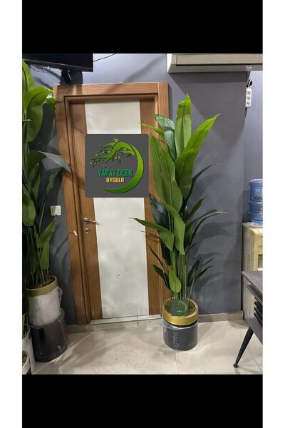 İremÇiçekçilik Siyah gold 200 Cm Starliçe Cennet Kuşu Yapay Ağaç