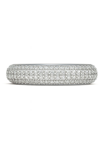 Sentivo Inel Argint 925, model Cocktail, piatra Zirconiu, placat cu Rodiu, Accesoriu elegant dame