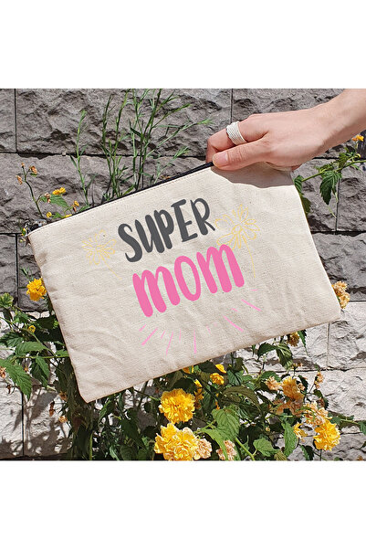 PEKSHOP Клатч-сумка - косметичка з підкладкою "Супер мама"