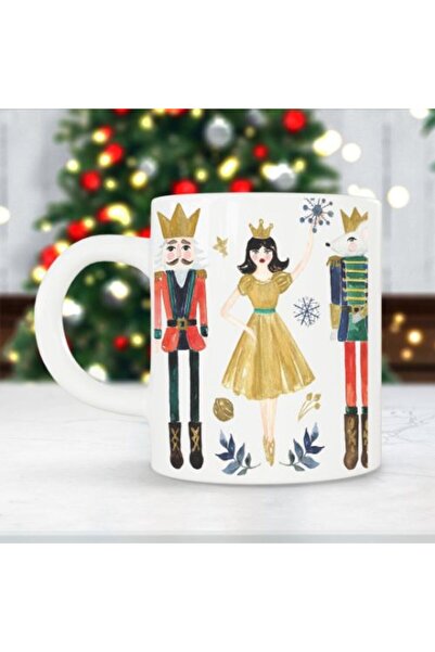 PEKSHOP Soldier and Ballerina Christmas Gift Mug