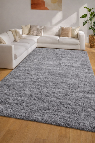 KEVLİNE سجادة ناعمة من القطيفة ذات قاعدة غير قابلة للانزلاق وقابلة للغسل