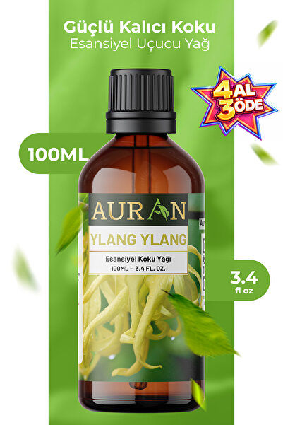 AURAN Ylang Ylang Saf Esansiyel Uçucu Yağ Buhurdanlık Yağı Difüzör Esansı Aro...