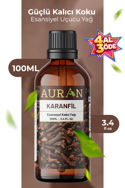 AURAN Karanfil Esansiyel Uçucu Koku Yağı Difüzör Esansı Buhurdanlık Yağı Arom...