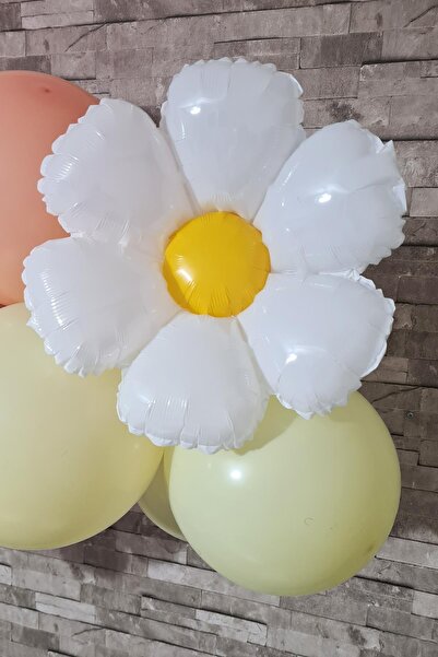 PEKSHOP Papatya Tema Balon Zinciri Papatya Doğum Günü Balon Seti 30 Parça