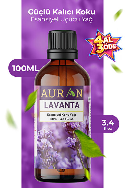AURAN Lavanta Esansiyel Uçucu Koku Yağı Difüzör Esansı Buhurdanlık Yağı Aroma...