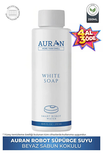 AURAN Beyaz Sabun Akıllı Robot Süpürge Suyu,sprey Mop Suyu,robot Süpürge Dete...