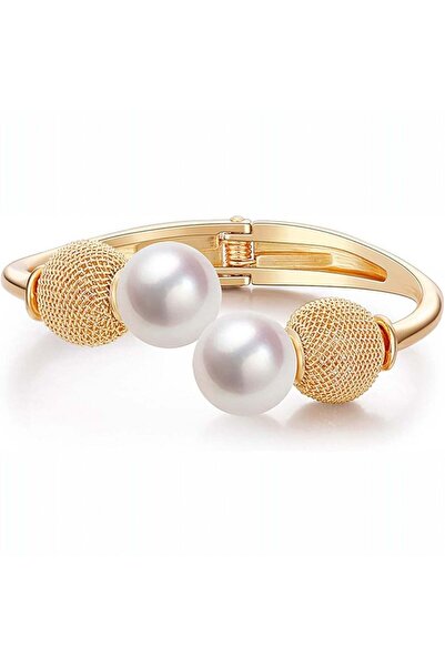 Pursehuit Brățară aurie, cu bile și perle, Paulette C7