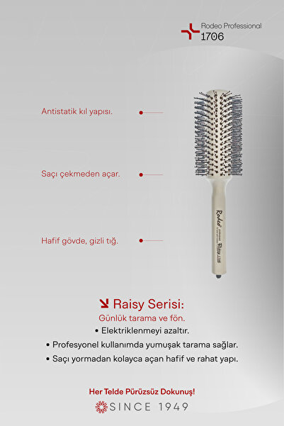 RODEO فرشاة تجفيف الشعر الاحترافية من رايسي 1706