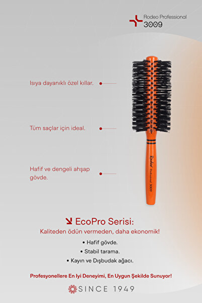 RODEO Ecopro profesionalna četka za sušenje kose 3009