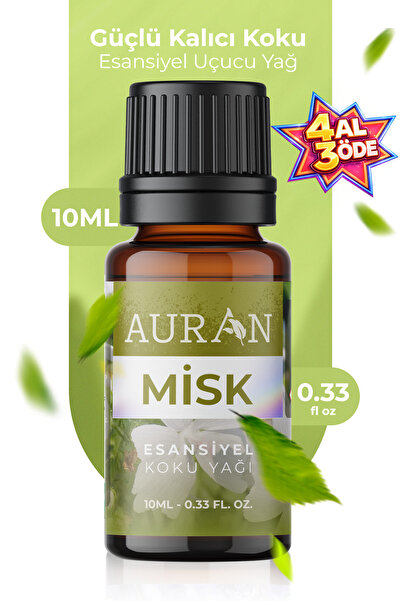 AURAN Misk Esansiyel Uçucu Koku Yağı Difüzör Esansı Buhurdanlık Yağı Aromater...