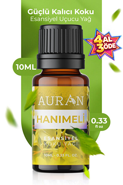 AURAN Hanımeli Saf Esansiyel Uçucu Yağ Buhurdanlık Yağı Difüzör Esansı Aromat...