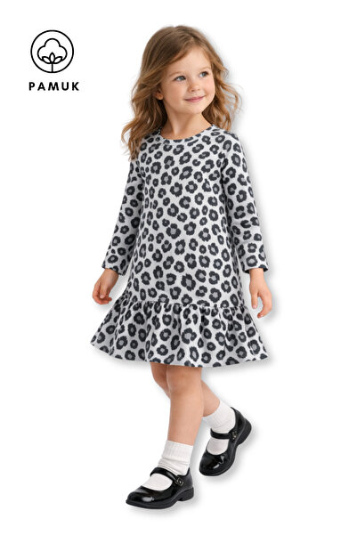 difa kids Κοριτσίστικο φόρεμα ελαστικό ύφασμα Μονό ζέρσεϊ - Με σχέδιο Καθημερ...