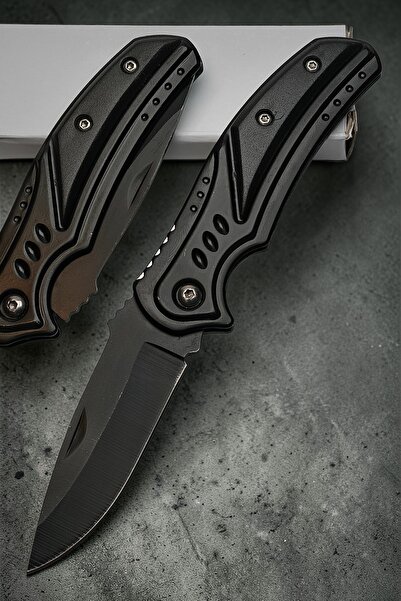 Keskin Adam KA043 16 CM Paslanmaz Çelik Mat Siyah Kamp Outdoor Mini Cep Çakı