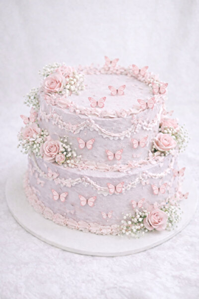 melt pastry & kitchen Yenilebilir Kağıt Wafer Paper Hazır Kesilmiş Kelebekler...