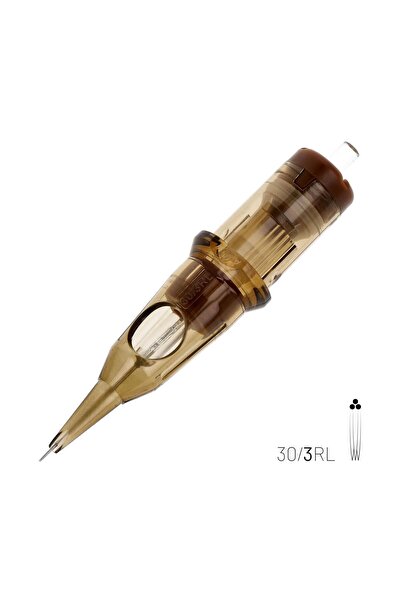 1003 RLLT 3 RL 0.30mm Round Liner Long Taper Kartuş Dövme İğnesi 20 Adet