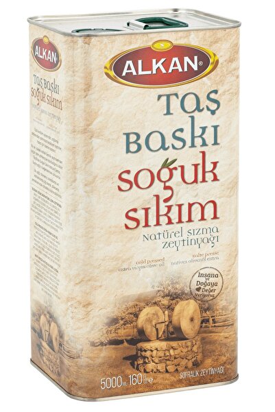 Alkan Taşbaskı Zeytinyağ 5 Litre