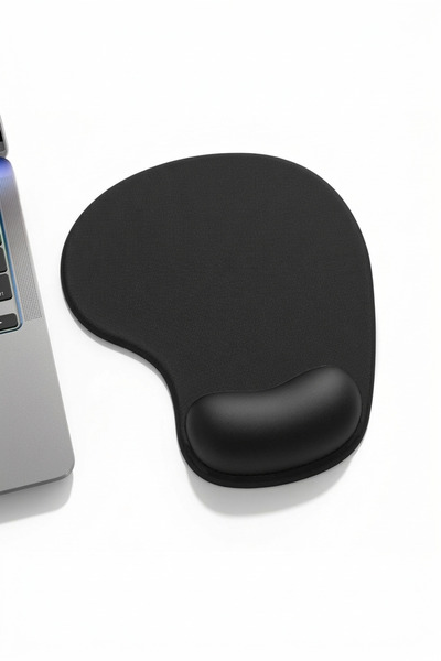 pierrebella Mouse Pad with Wrist Support Comfortable Non-Slip Mouse Pad Black