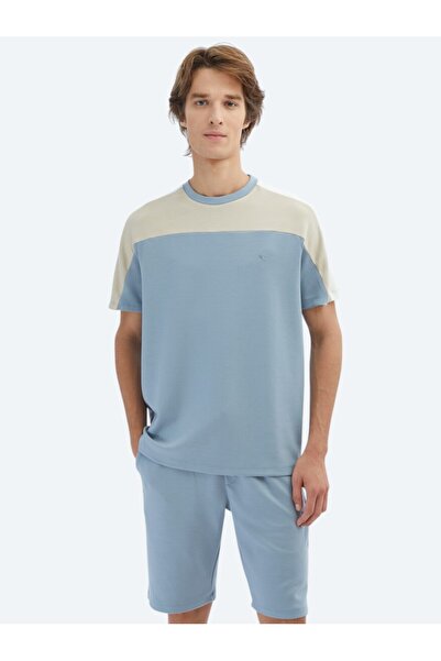 Kip Синя футболка з круглим вирізом