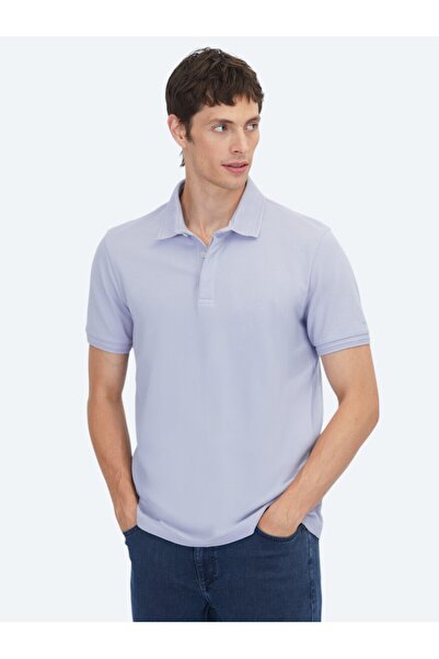 Kip Бузковий комір поло Duz 100 бавовняна футболка з коміром