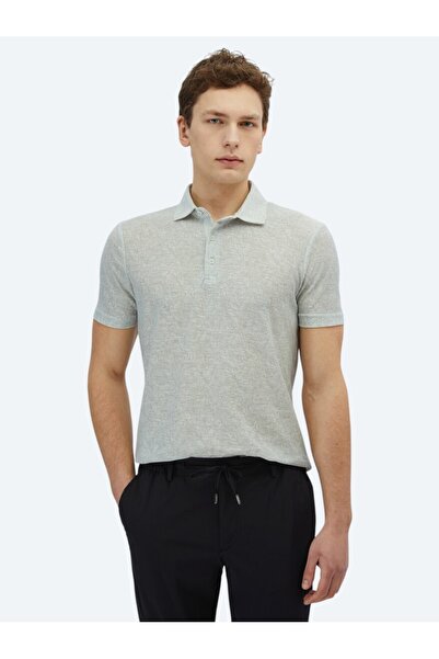 Kip Svetli kaki Štampano polo ovratnik Mešavina pamuka T-shirt