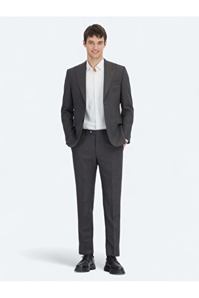 Kip بدلة أنثراسايت حديثة من مزيج الصوف