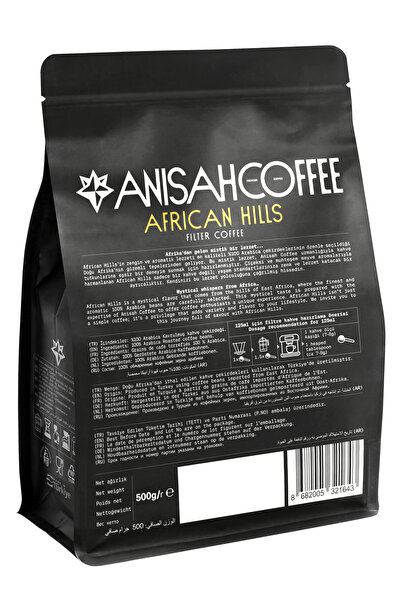 Anisah Coffee African Hills Filtre Kahve | 500gr | %100 Arabica | Medium Roast