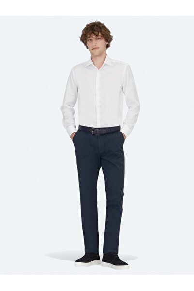 Kip بنطلون رياضي منسوج باللون الأزرق الداكن مناسب للركض من مزيج القطن