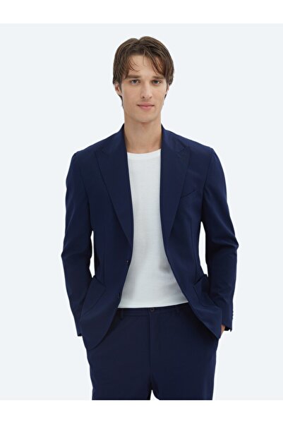 Kip بدلة ذات قصة عصرية باللون الأزرق الداكن