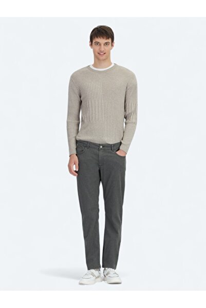 Kip Хакі Тканина Regular Fit Casual Бавовняні штани