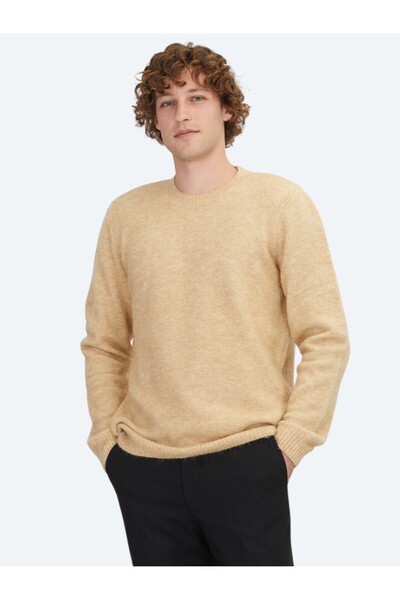 Kip Велосипедний комір з верблюжої вовни, жакардовий светр з вовняної суміші