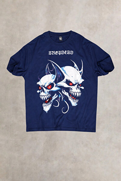 Overdrive Tricou unisex supradimensionat Dropdead bleumarin