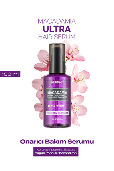 Kundal Kuru ve Yıpranmış Saçlara Onarıcı Bakım Serumu KUNDAL Macadamia Ultra ...