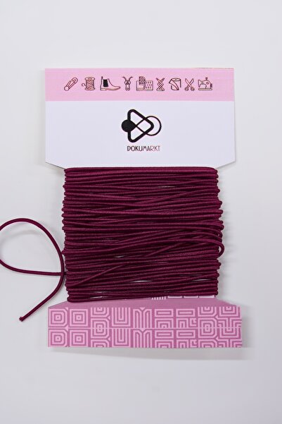 Dokumarkt Λεπτό στρογγυλό λάστιχο 1,5 mm - Λάστιχο κορδόνι - Λάστιχο αξεσουάρ...