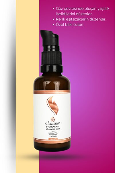 Clemente Göz Çevresi Kremi 3in1 (q10) Tüm Cilt Tiplerine Uygundur 50ml
