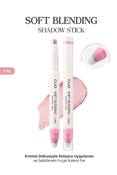 CLIO Kremsi, Kolayca Uygulanan ve Sabitlenen Fırçalı Kalem Far Soft Blending ...