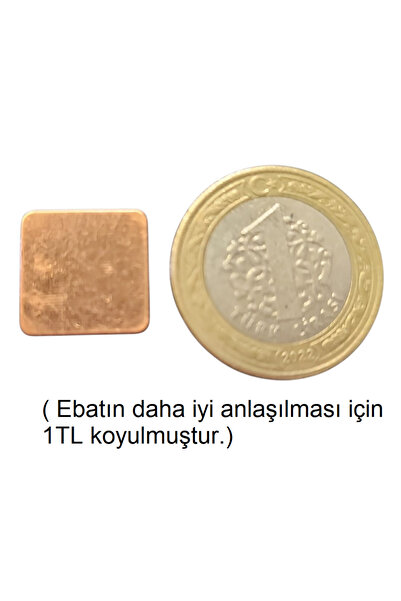 TEKNO İSTANBUL Bakır Plaket - Bakır Levha - Bakır Plaka Soğutucu 1.5*1.5*0.5mm