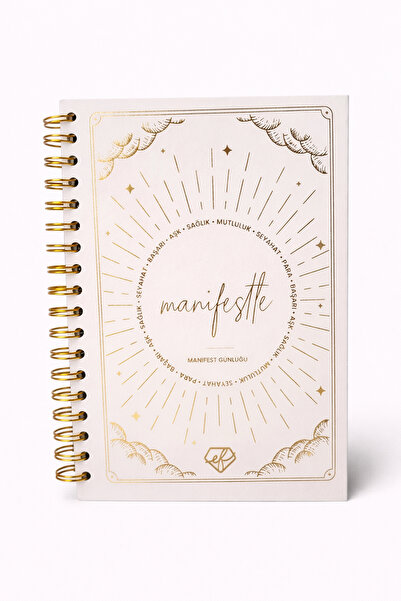 Ecrou White Diamond Detailed Manifest Notebook