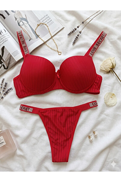 WOMEN'S WORLD FANTASY New Season Push up Supported Stone-Embellished Love Secret