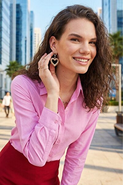 Tudors Γυναικείο πουκάμισο εφαρμοστό με λεπτή εφαρμογή, μακρυμάνικο, βαμβακερ...