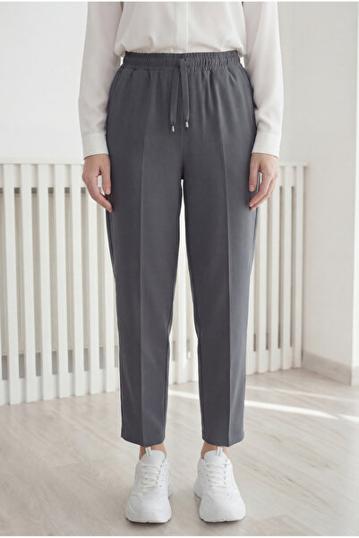 MİHRA STORE Asya Havuç Paça Pantolon-MT1444 Antrasit