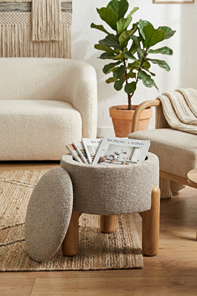 Zem Liva Bohem Sandıklı Puf, Sütlü Kahve