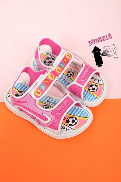 Kid's World Düdüklü Öten Bebek Plaj Havuz Kaydırmaz Sandalet Ddk01