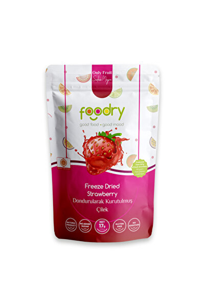 Foodry Dondurularak Kurutulmuş Çilek – Freeze Dry Çilek 17g | Katkısız Çıtır ...