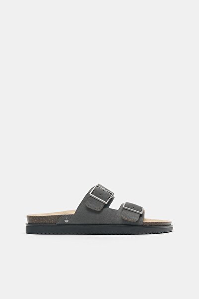 Pull & Bear Tokalı deri sandalet