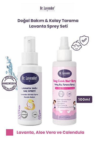 Dr.Lavender Lavanta Özlü Saç Toniği & Kolay Saç Tarama Spreyi Seti & Kolay Ta...