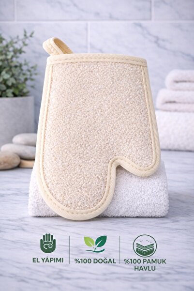 HB Organik Doğal Ürünler Pumpkin Fiber Fingered Gloves Body Scrub (Exfoliating)