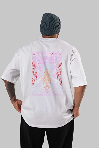 Ankhises ناروتو ساسوكي اوتشيها - تي شيرت أبيض كبير الحجم بنمط الرسوم المتحركة...