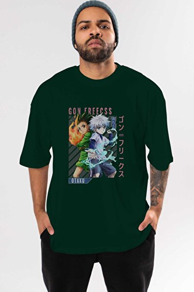 Ankhises Gon Freecss HUNTER X HUNTER 1 Anime Front Štampano Emerald Green Ove...