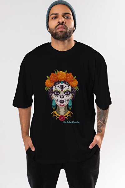 Ankhises Dan mrtvih prednja strana Štampano crna Oversize kroj T-shirt unisex...