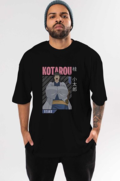 Ankhises Kotarou Katsura GINTAMA 1 Anime Prednja Štampano Crna Oversize kroj ...
